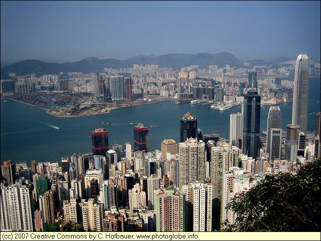 Victoria Harbor and Kowloon